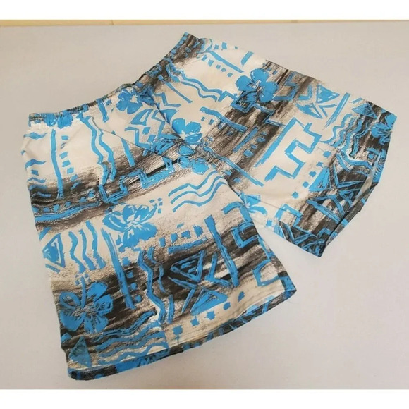 Vintage Newport BLUE Men's 90s Swim Trunks Blue - Picture 2 of 12